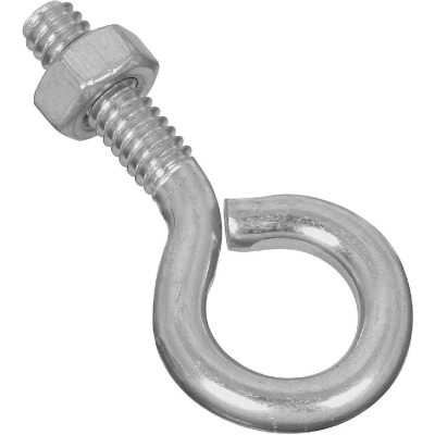 National 1/4 In. x 2 In. Zinc Eye Bolt with Hex Nut
